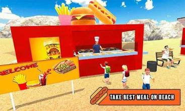 Hot Dog Food Delivery Boy Virtual City Life 3D Sim截图1