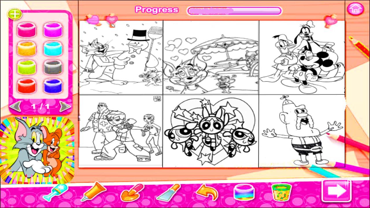 Tom and jerry coloring 2截图1