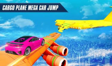 Jet Cars Stunts GT Racing Flying Car Racing Games截图2