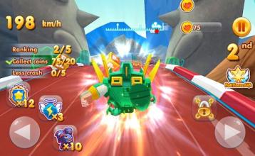 Super Chibi Race: Robot Kart Drift Car Racing Game截图3