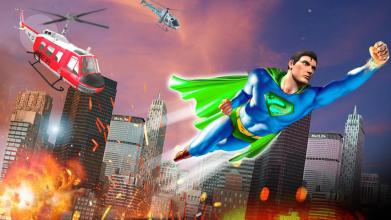 Ultimate Superhero Flying Robot Rescue Simulator截图4