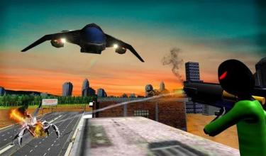 Stickman Crime City Battle : Online Shooter 3D截图2