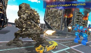 US Police Muscle Car Transform Bike Robot Games截图1