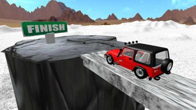 Mountain climbing 4x4 jeep stunt game截图2