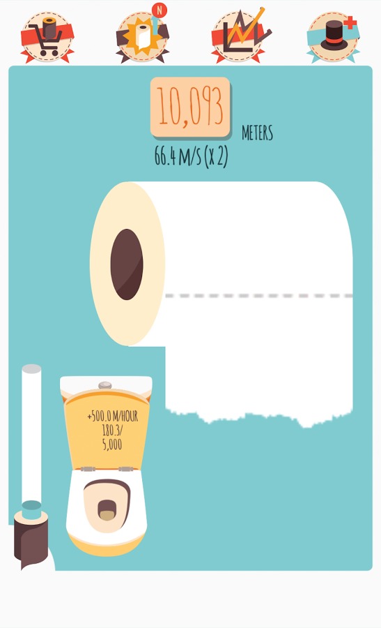 Make It Roll: WC paper rain截图1