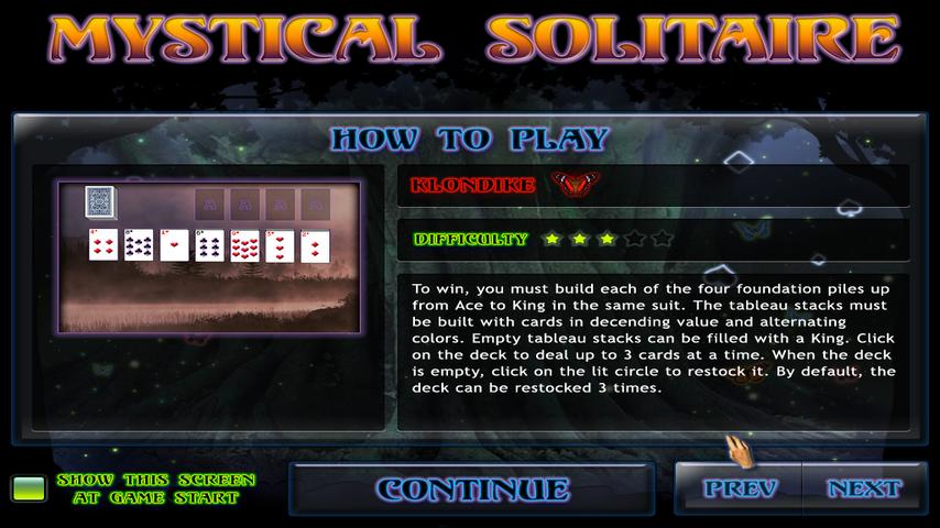 Mystical Solitaire Lite截图3