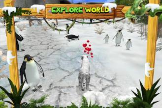 White Wild Tiger Family Survival 3D截图1