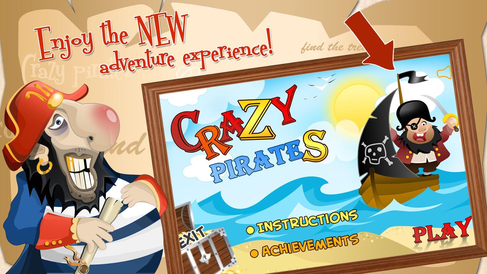 Crazy Pirates TAP & Swipe game截图4