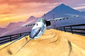 Jet Airplane on Mega Ramp: Mid Air Flying Stunts截图1