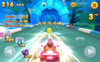 Princess Moa Kart : Racing Transformer Car 3D截图3