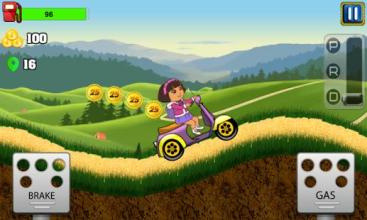 Little Dora Scooter Climbing - dora games for kids截图2