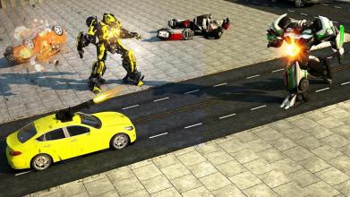 Robot Car Transform Street Fight Game截图1