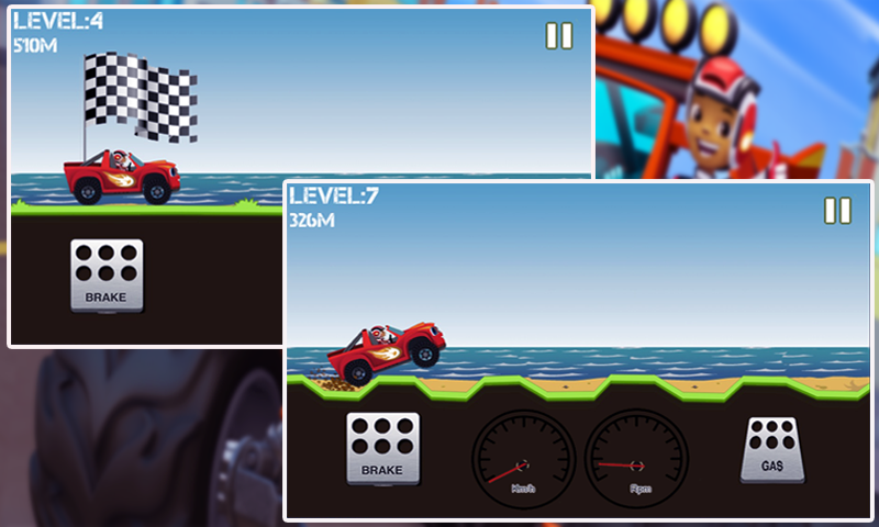 Blaze Racing Hill Monster Game截图4