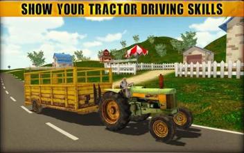 Tractor Driving Farm Sim : Tractor Trolley Game截图4