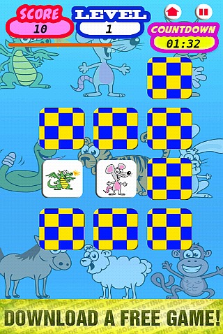 Memory Game for Kids: Animals截图4