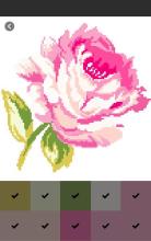 Flower Color By Number, Flower Coloring Book截图5