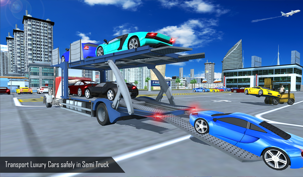 City Airplane Flight: Car transporter Simulator截图3