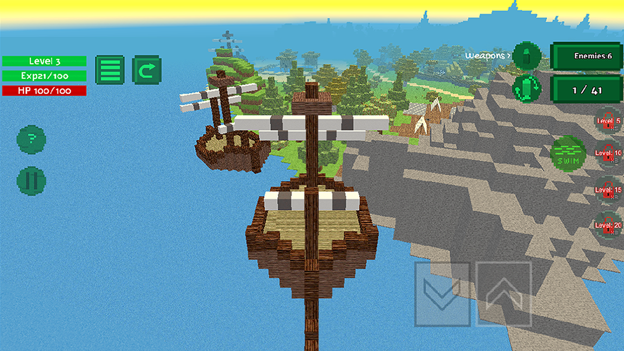 Blocky Island Rampage截图3