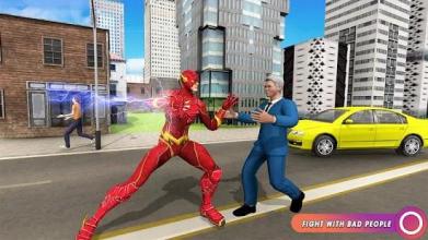 Speed Flash Superhero Fighting City Rescue截图4