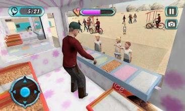 City Ice Cream Delivery Boy: Virtual Life Game 3D截图5