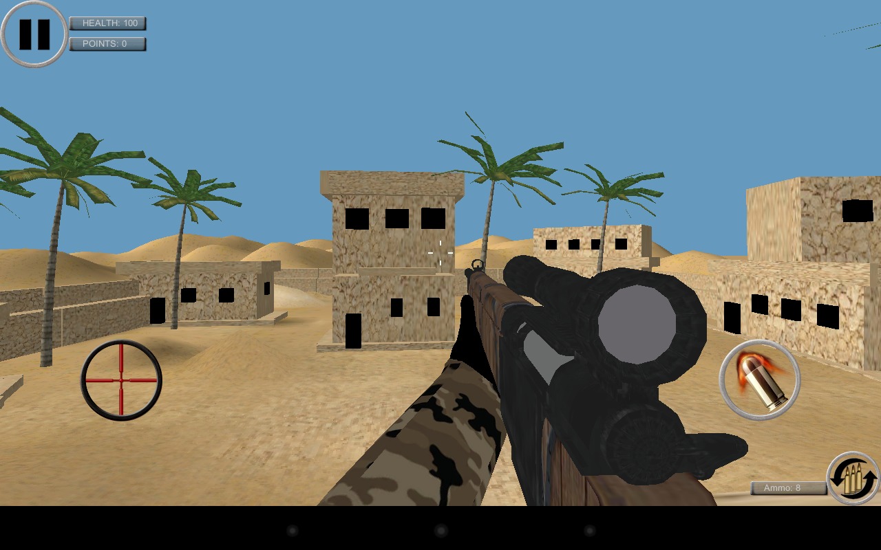 Sniper desert shooting截图2