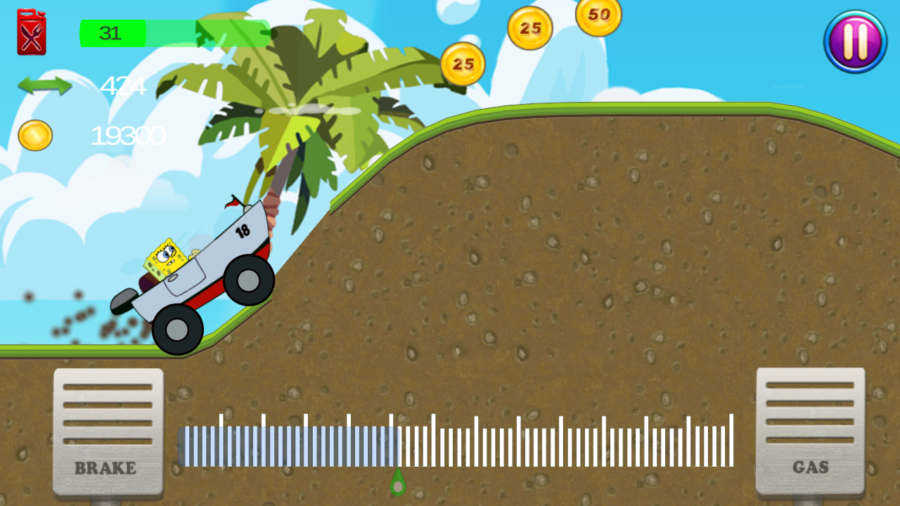 Sponge Hill Car Racing截图1