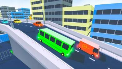 Coach Bus Driver Blocky Game Public Transport Sim截图3