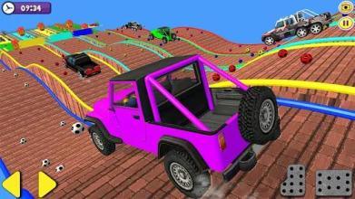 Superhero Offroad Jeep Race: Extreme Driving截图1