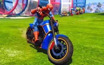 Superhero Tricky Bike Race截图5