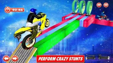 Impossible Crazy Bike Stunt Racing Drive 3D截图1