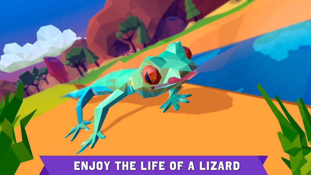 Iguana Lizard Survival Simulator 3D截图4