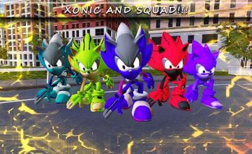 Xonic Superhero: Hedgehog Knuckles Battle截图3