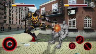 Black Super Panther Hero : amazing fight vs spider截图2