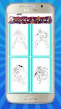 Superhero Captain US Coloring Book截图5