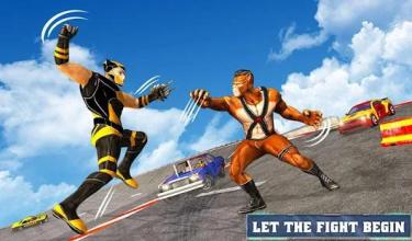 Car Fall Derby - Super Hero Clash 3D截图4