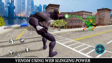 Venom Superhero Spider Web Slinger- Crime City War截图1