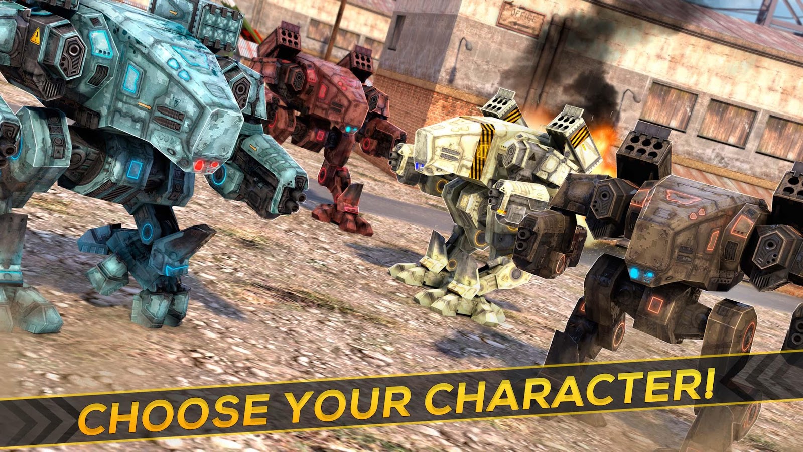 Robots Tanks of War 3D截图1