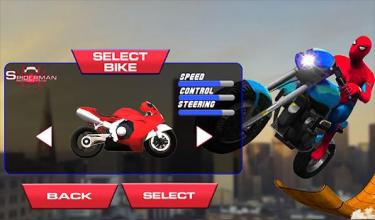 Spiderman Moto Bike Stunts - Mega Ramp截图3