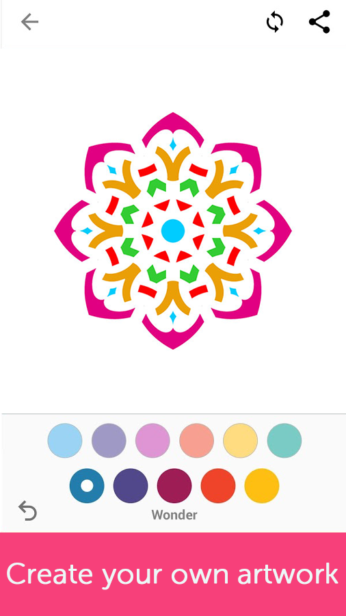 Draw Rangoli Designs- Coloring Book截图3