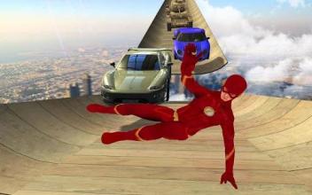 Speed Hero Airborne Mega Ramp in Vegas City截图4