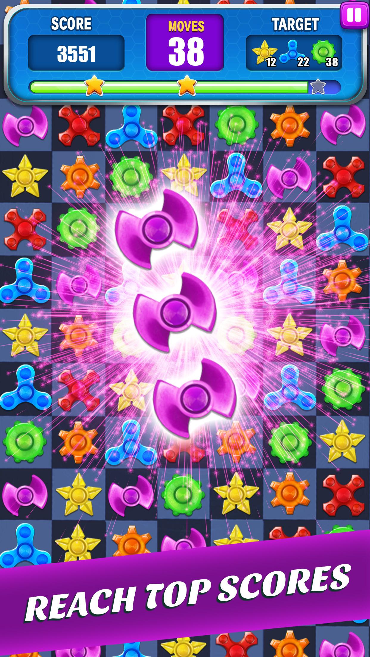 Spinner Smash - Fidget Match 3截图3