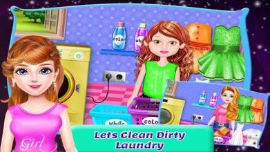 School Girls House Cleaning Games截图1