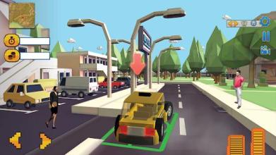 Monster Smashy Cars-Blocky City Driving Adventures截图2