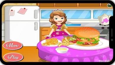 sofia hamburger cooking game截图5