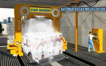 Ambulance Car Washing:Best Car Parking Game截图2