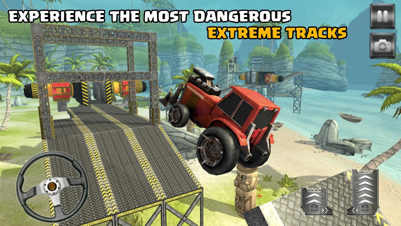 Impossible Tractor Stunts : Offroad Tracks截图5