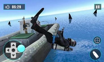 Underwater Shark Hunt Scuba Diving Sniper Shooter截图3