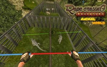 VR Animal World Rope Crossing截图3