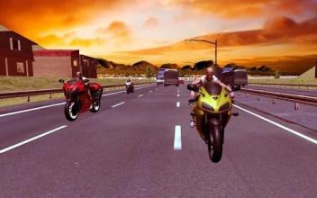 Traffic Rider Highway Bike Racing Game截图1