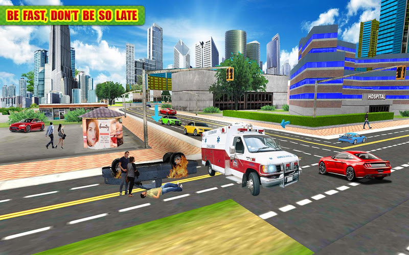 Ambulance Rescue Game 3D 2017截图3